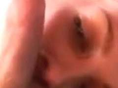 Russian Sasha sucking her BFs fat pecker in POV close-up