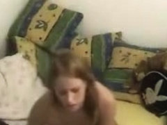 Amateur girl riding cock