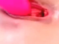 Blonde Uses Pink Toy On Camso Hot