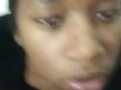 Black cutie sucks for his massive juice