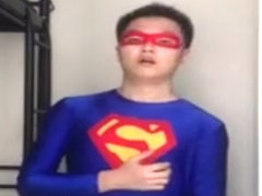 Superman strips down to slutty undies