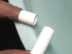 Interracial Docking (with Plastic Tube Inside)