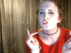 Sissy Tgirl Slut Smoking 2 Cigarettes At Once