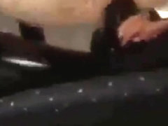 Latex dom strapon fucking him roughly