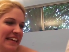 Tempting buxomy bitch