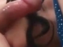 She records her delicious blowjob for everyone to enjoy