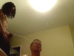 PISSIN ON A WHITE FELLOW