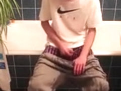 skater lad pissing himself