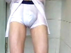 Shirt & Tie Shower in White CK Pro Stretch boxers