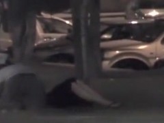 Voyeur tapes another party couple fucking at the beach of alicante