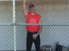 daddy jerks off after the game