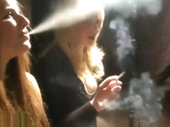 Pink Angel Smoking with Friend