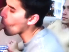 Straight boys help eachother masturbate