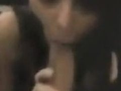 Amateur Teen Fucks 2 Big Black Cocks as BF Films It