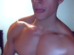 Hot guy dances and jerks off