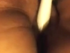 double penetration with Papas ramrod and my toy!