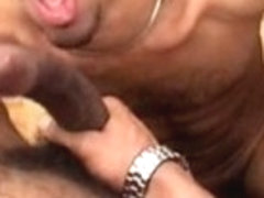 Fabulous male pornstar in crazy blowjob, black homo porn scene