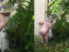 Lavement en gros plan de la chatte de la lope
