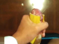 My Banana Peel Masturbation | Rionia