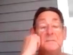 grandpa catches moment while  no grandma