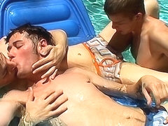 Ayden, Kayden  Shane - Pooltime Threeway! - Kayden Daniels Ayden James  Shane Allen - UndieTwinks