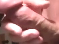 Jerking, Edging, Cumming... Big Hard White Cock. Homemade
