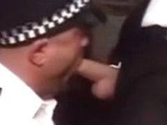 Uniformed Cops sucking their hard cocks