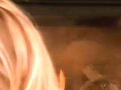 hot blonde takes two guys