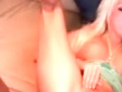 Dirty bitch filling her both fuck holes with huge black