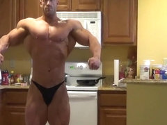Brandon Lyons posing in kitchen