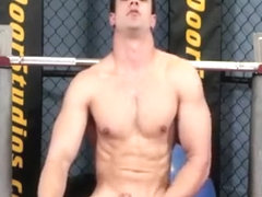 Hot Ripped guy in Gym jerks off