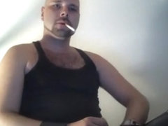 cigar and cigarette in Leather males