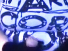 Black gloves handjob cum spray