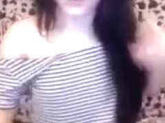 AnnJane sucking rubber dick