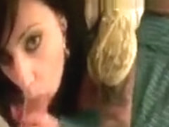 Busty amateur tattooed GF Vyren Steel ass railed for the