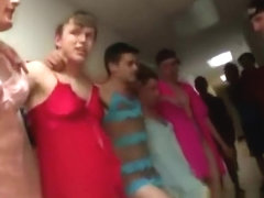 Gay cross dressing during hazing
