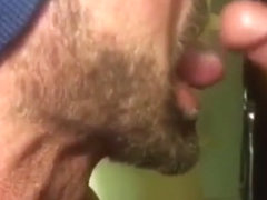 White Cock Cumshot Facial at Gloryhole in Philly