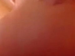 Brunette With Big Tits Striptease For Fans