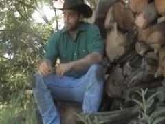 Damien rides a beer bottle