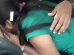 Indian Girl Blowjob and Fucking In Car