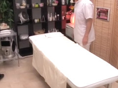 Japanese slut fucked by my hammer in voyeur massage video