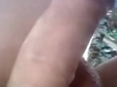 My arse outdoor with masturbating