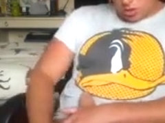 Bedroom Twink Boy Jerks Off and Cums