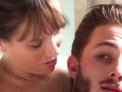 step mom natural tits help son massage body