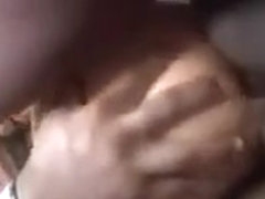 A white bitch gets pounded by black guys