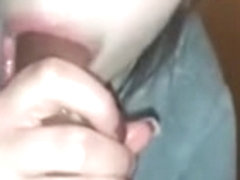 White girl sucking the nut out the bbc