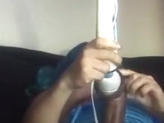 Sasha cum twice in show