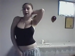 Showing my huge tits in sex video