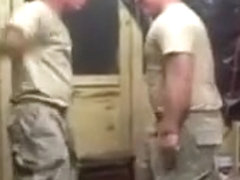 Sweet solders performing Gaga`s Telephone