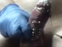 Wax play Cock Torture